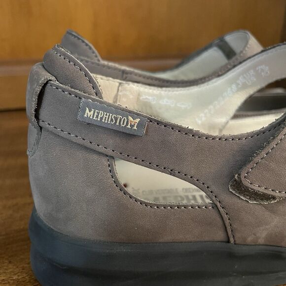 Mephisto Marsia Walnut Mary Jane Flat Nubuk Leather Air Jet Relax Sz US 10 - Picture 7 of 12